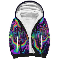 Trippy Guitar Sherpa Hoodie Festival Soul Psychedelic Music Vibes Since 1969