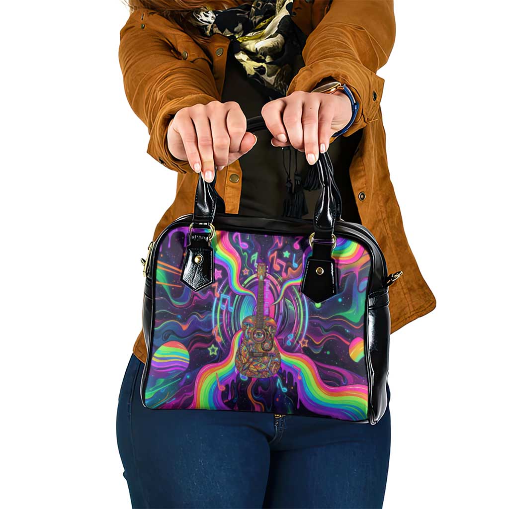 Trippy Guitar Shoulder Handbag Festival Soul Psychedelic Music Vibes Since 1969