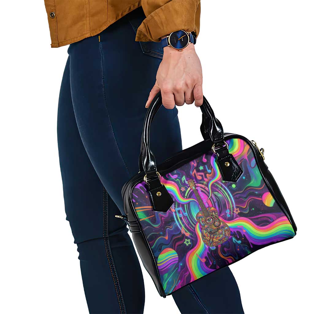 Trippy Guitar Shoulder Handbag Festival Soul Psychedelic Music Vibes Since 1969