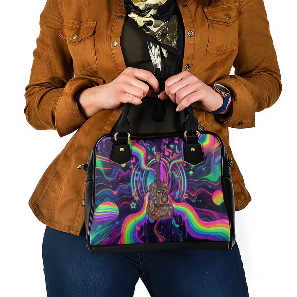 Trippy Guitar Shoulder Handbag Festival Soul Psychedelic Music Vibes Since 1969