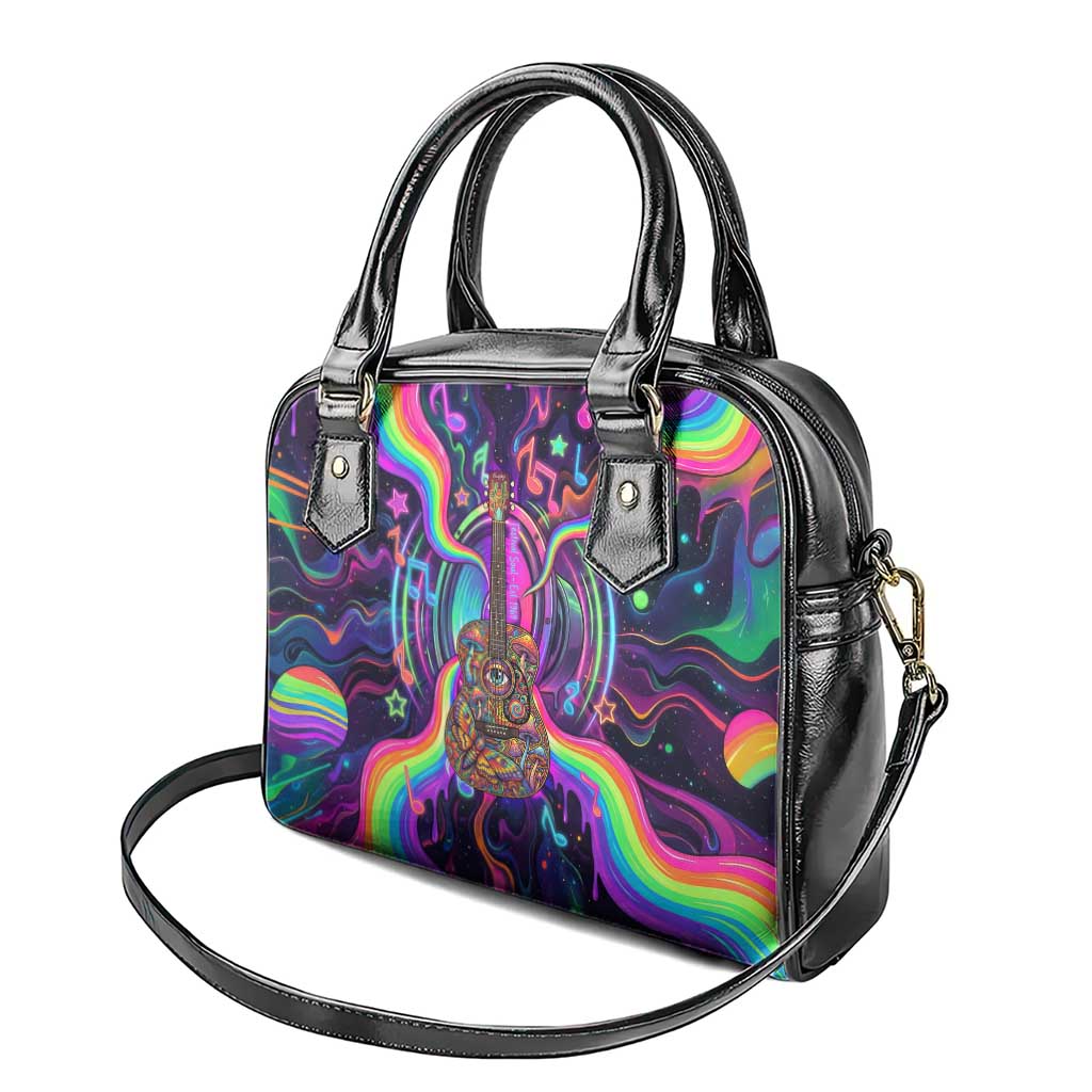 Trippy Guitar Shoulder Handbag Festival Soul Psychedelic Music Vibes Since 1969