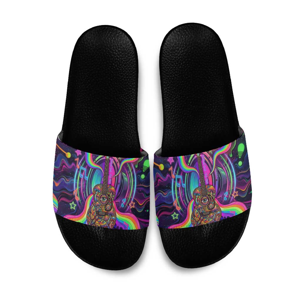 Trippy Guitar Slide Sandals Festival Soul Psychedelic Music Vibes Since 1969