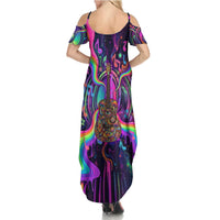Trippy Guitar Summer Maxi Dress Festival Soul Psychedelic Music Vibes Since 1969