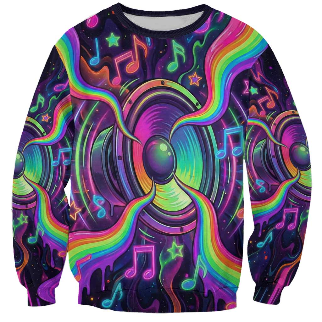 Trippy Guitar Sweatshirt Festival Soul Psychedelic Music Vibes Since 1969