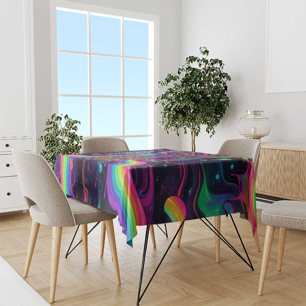 Trippy Guitar Tablecloth Festival Soul Psychedelic Music Vibes Since 1969