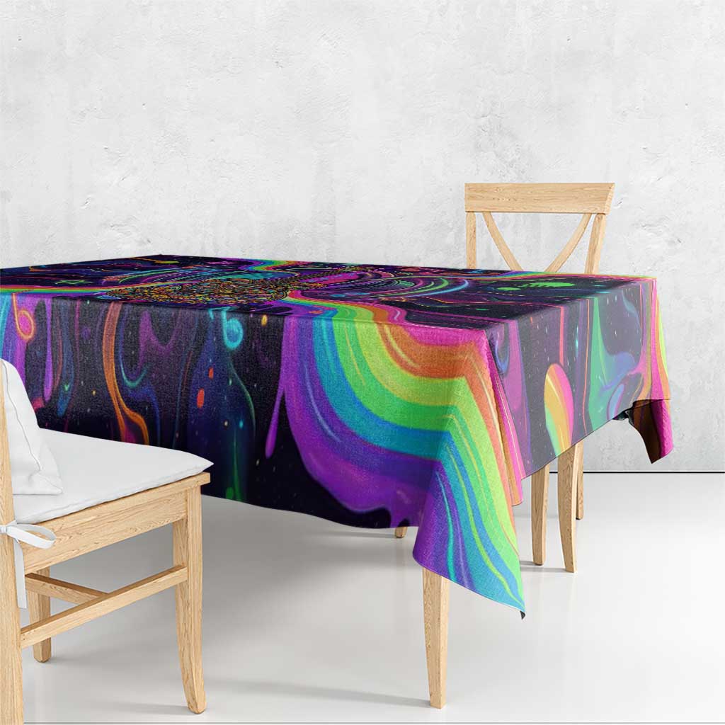 Trippy Guitar Tablecloth Festival Soul Psychedelic Music Vibes Since 1969