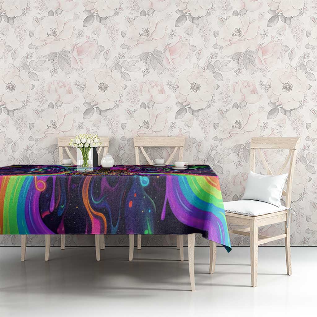 Trippy Guitar Tablecloth Festival Soul Psychedelic Music Vibes Since 1969