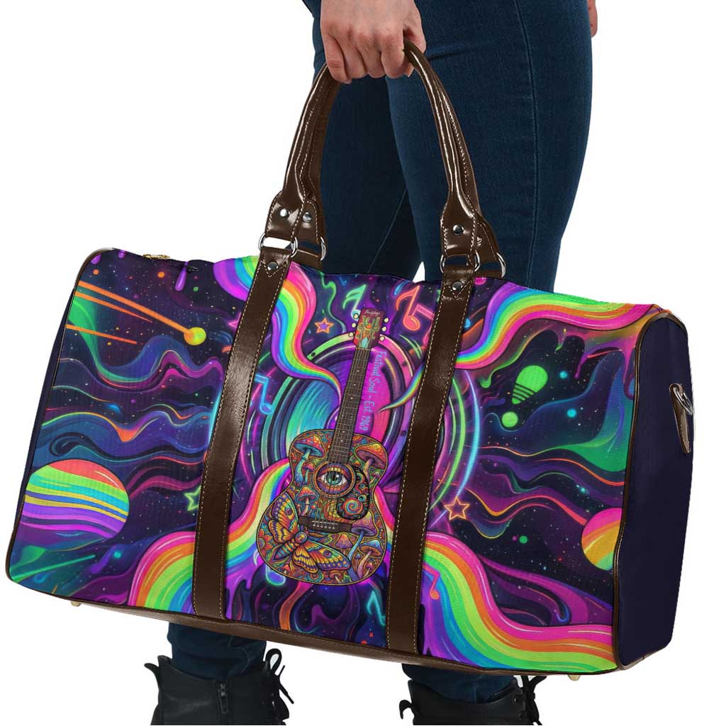 Trippy Guitar Travel Bag Festival Soul Psychedelic Music Vibes Since 1969