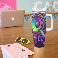 Trippy Guitar Tumbler With Handle Festival Soul Psychedelic Music Vibes Since 1969
