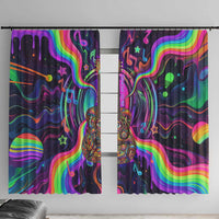 Trippy Guitar Window Curtain Festival Soul Psychedelic Music Vibes Since 1969