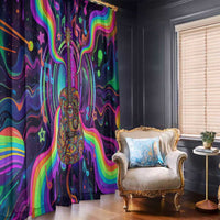 Trippy Guitar Window Curtain Festival Soul Psychedelic Music Vibes Since 1969