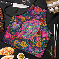 Psychedelic Visionary Woman Hippie Apron Tune In, Turn On, Drop Out - Flower Power Awakening