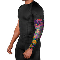 Psychedelic Visionary Woman Hippie Arm Sleeves Tune In, Turn On, Drop Out - Flower Power Awakening