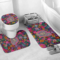 Psychedelic Visionary Woman Hippie Bathroom Set Tune In, Turn On, Drop Out - Flower Power Awakening