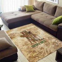 Neper and Nepit Area Rug Ancient Harvest and Fertility Design with Sickle and Grain