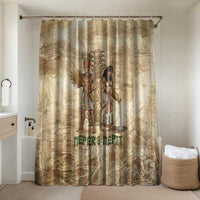 Neper and Nepit Bathroom Set Ancient Harvest and Fertility Design with Sickle and Grain
