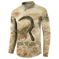 Neper and Nepit Button Sweatshirt Ancient Harvest and Fertility Design with Sickle and Grain