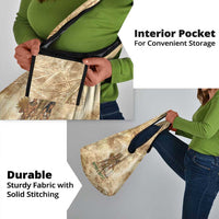 Neper and Nepit Grocery Bag Ancient Harvest and Fertility Design with Sickle and Grain