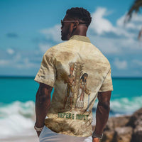 Neper and Nepit Hawaiian Shirt Ancient Harvest and Fertility Design with Sickle and Grain