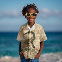 Neper and Nepit Kid Hawaiian Shirt Ancient Harvest and Fertility Design with Sickle and Grain