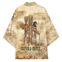 Neper and Nepit Kimono Ancient Harvest and Fertility Design with Sickle and Grain