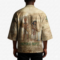 Neper and Nepit Kimono Ancient Harvest and Fertility Design with Sickle and Grain