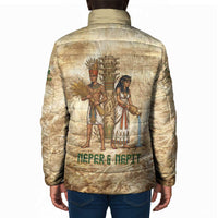 Neper and Nepit Padded Jacket Ancient Harvest and Fertility Design with Sickle and Grain