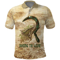 Neper and Nepit Polo Shirt Ancient Harvest and Fertility Design with Sickle and Grain