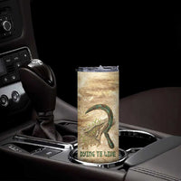 Neper and Nepit Skinny Tumbler Ancient Harvest and Fertility Design with Sickle and Grain
