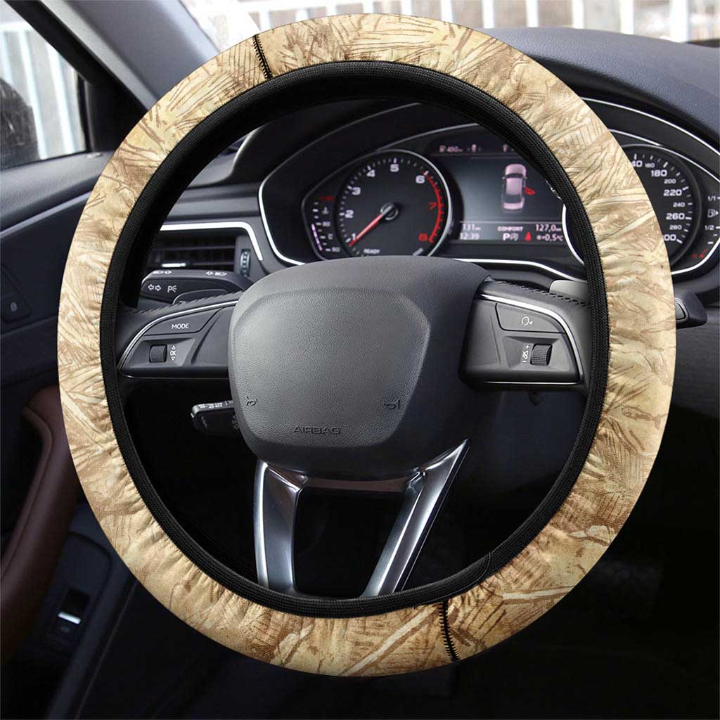 Neper and Nepit Steering Wheel Cover Ancient Harvest and Fertility Design with Sickle and Grain