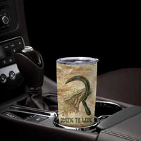 Neper and Nepit Tumbler Cup Ancient Harvest and Fertility Design with Sickle and Grain