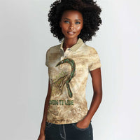 Neper and Nepit Women Polo Shirt Ancient Harvest and Fertility Design with Sickle and Grain