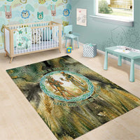 Neper and Nepit Area Rug Ancient Egyptian Seed Awakening and Fertility