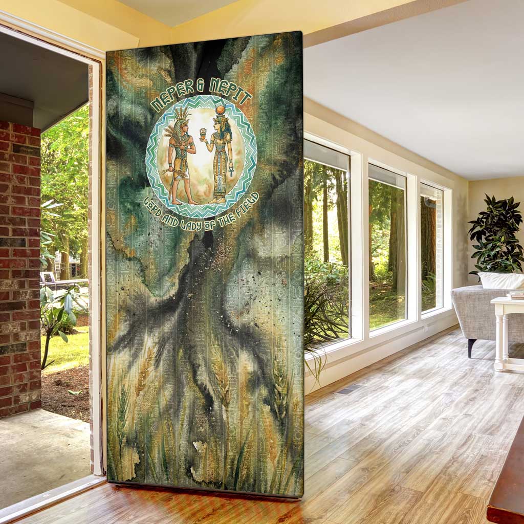 Neper and Nepit Door Cover Ancient Egyptian Seed Awakening and Fertility