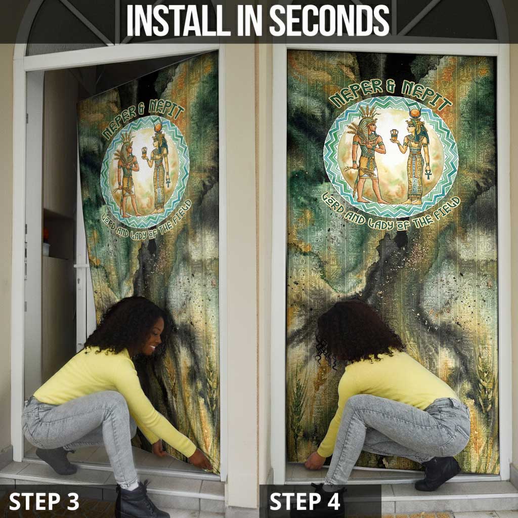 Neper and Nepit Door Cover Ancient Egyptian Seed Awakening and Fertility