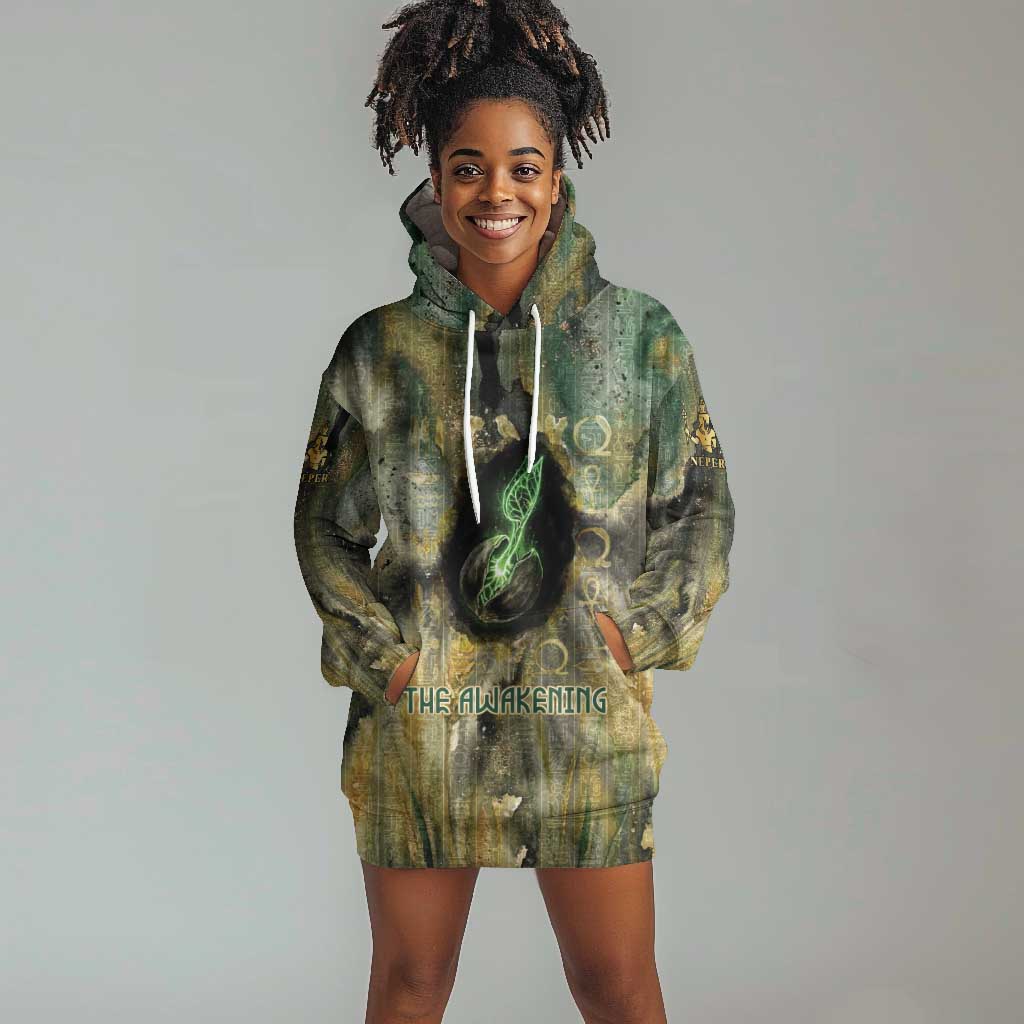 Neper and Nepit Hoodie Dress Ancient Egyptian Seed Awakening and Fertility