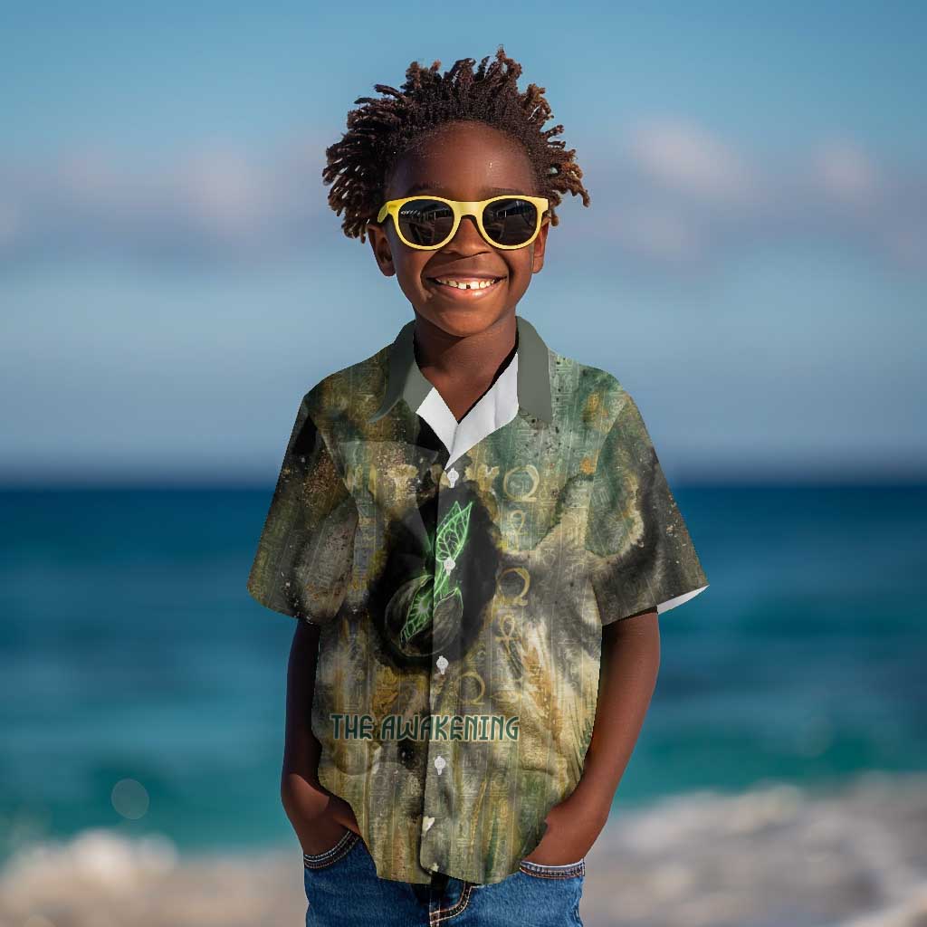 Neper and Nepit Kid Hawaiian Shirt Ancient Egyptian Seed Awakening and Fertility