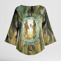 Neper and Nepit Kimono Sleeve Blouse Ancient Egyptian Seed Awakening and Fertility