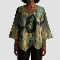 Neper and Nepit Kimono Sleeve Blouse Ancient Egyptian Seed Awakening and Fertility