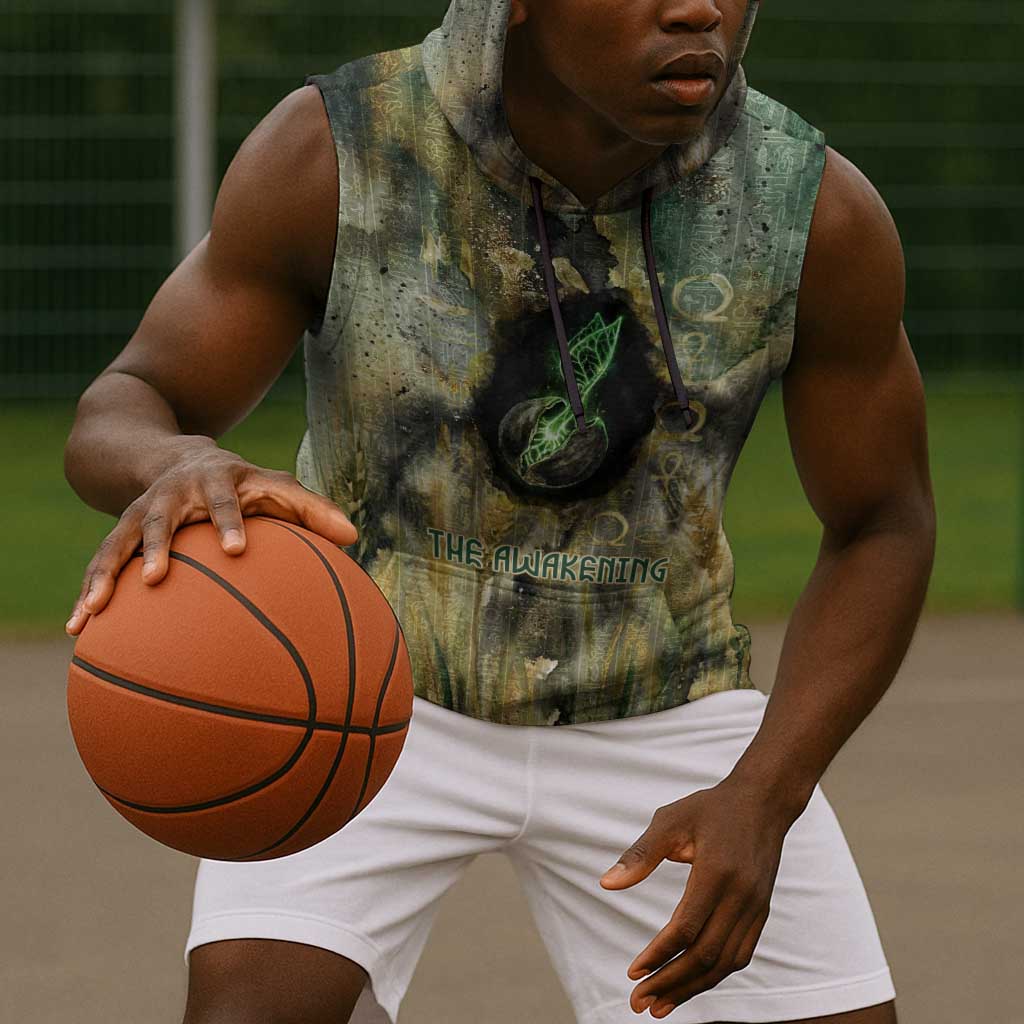 Neper and Nepit Sleeveless Hoodie Ancient Egyptian Seed Awakening and Fertility