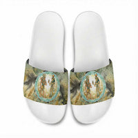 Neper and Nepit Slide Sandals Ancient Egyptian Seed Awakening and Fertility