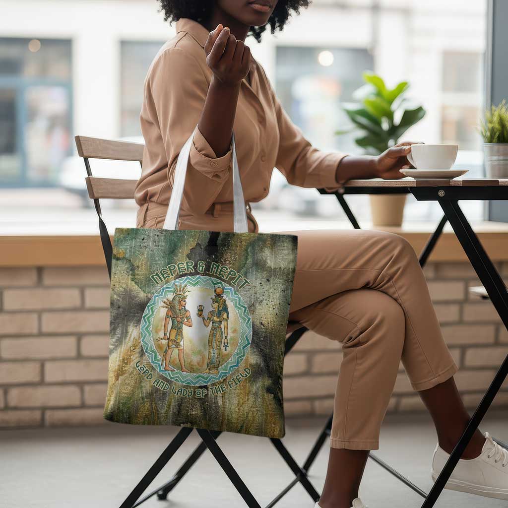 Neper and Nepit Tote Bag Ancient Egyptian Seed Awakening and Fertility