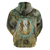 Neper and Nepit Zip Hoodie Ancient Egyptian Seed Awakening and Fertility