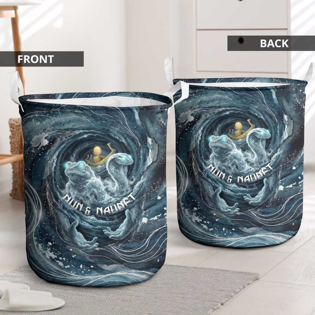 Egypt Nun and Naunet Laundry Basket Primordial Water Gods Cosmic Ocean Infinite Waves