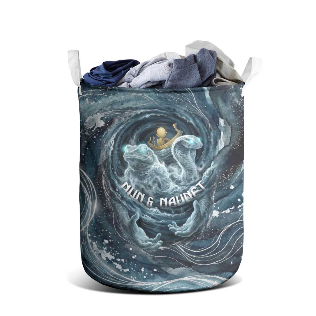 Egypt Nun and Naunet Laundry Basket Primordial Water Gods Cosmic Ocean Infinite Waves