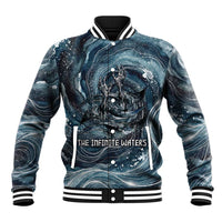 Egypt Nun and Naunet Baseball Jacket Primordial Water Gods Cosmic Ocean Infinite Waves