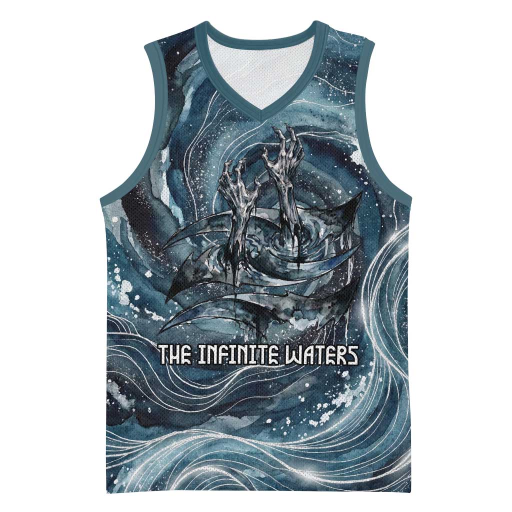 Egypt Nun and Naunet Basketball Jersey Primordial Water Gods Cosmic Ocean Infinite Waves