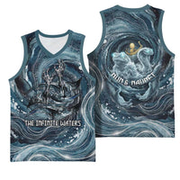Egypt Nun and Naunet Basketball Jersey Primordial Water Gods Cosmic Ocean Infinite Waves