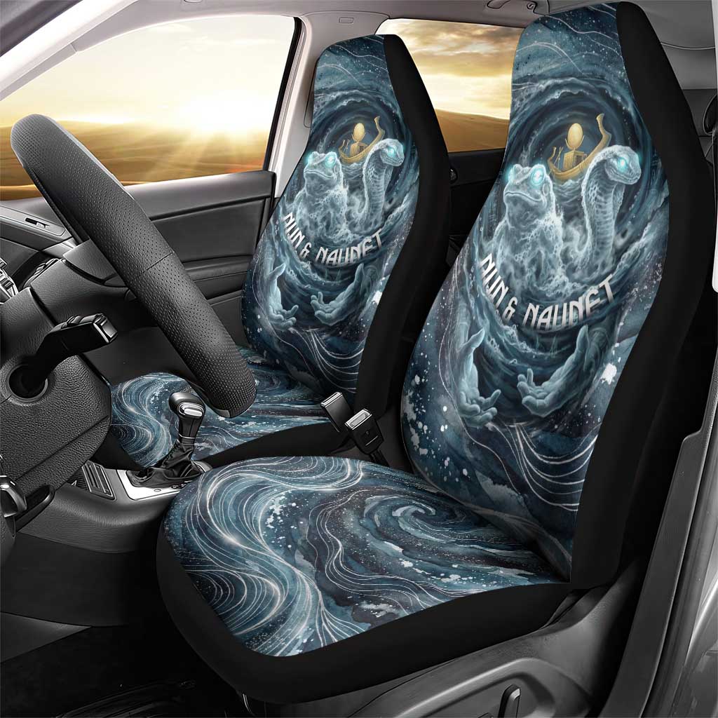 Egypt Nun and Naunet Car Seat Cover Primordial Water Gods Cosmic Ocean Infinite Waves