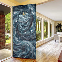 Egypt Nun and Naunet Door Cover Primordial Water Gods Cosmic Ocean Infinite Waves